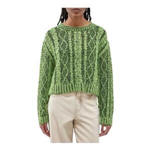 Urban Outfitters BDG Acid Crop Cable Knit Sweater New With Tags